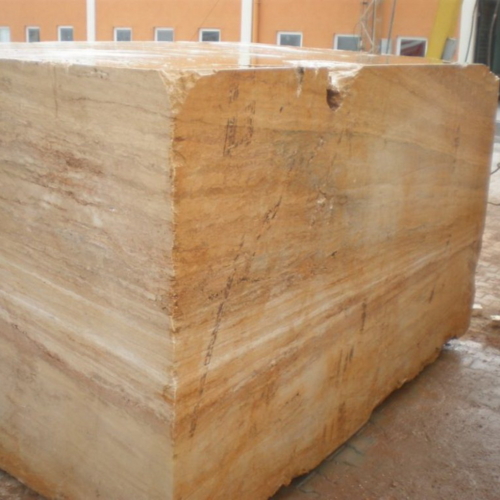 Yellow Travertine Block